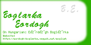 boglarka eordogh business card